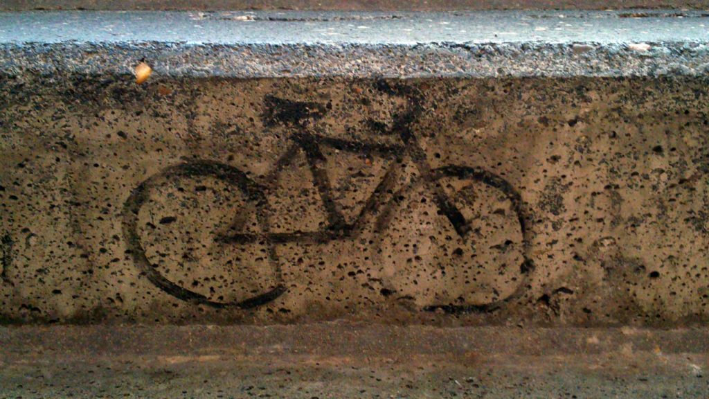 Fahrrad Graffito, Foto: Anne Niessen