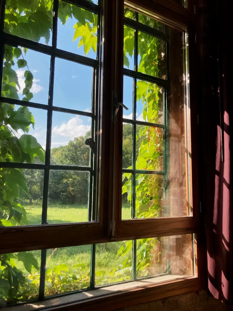 Sprossenfenster im Haupthaus, Obenrüdener Kotten. Foto: Lisa Demmer